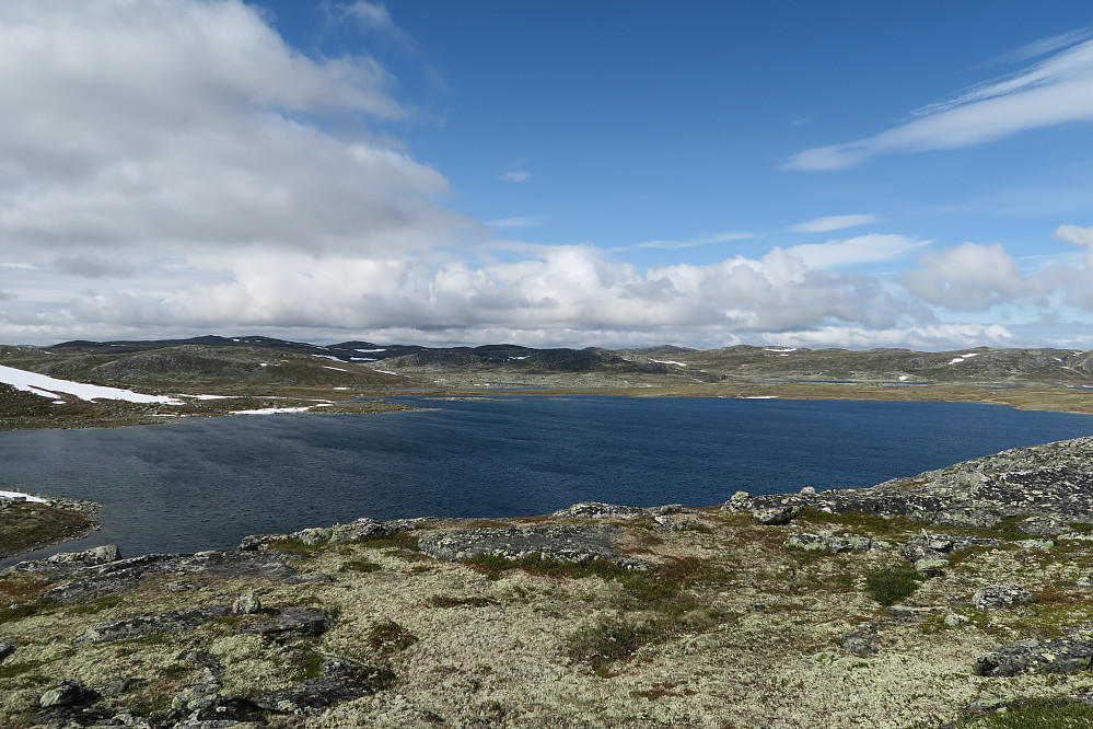 Utsikten nordover fra Sletteidsvatnsnut