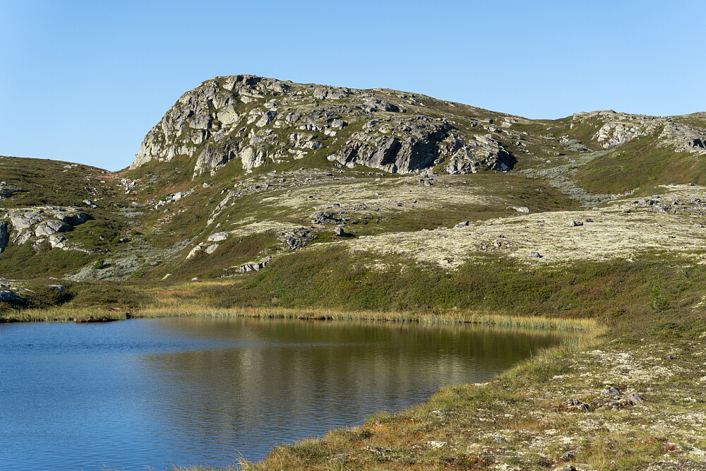 Tilbakeblikk på returen. Valgte en annen rute for å få et snev av rundtur. Ruta jeg fulgte ned er nok den beste.