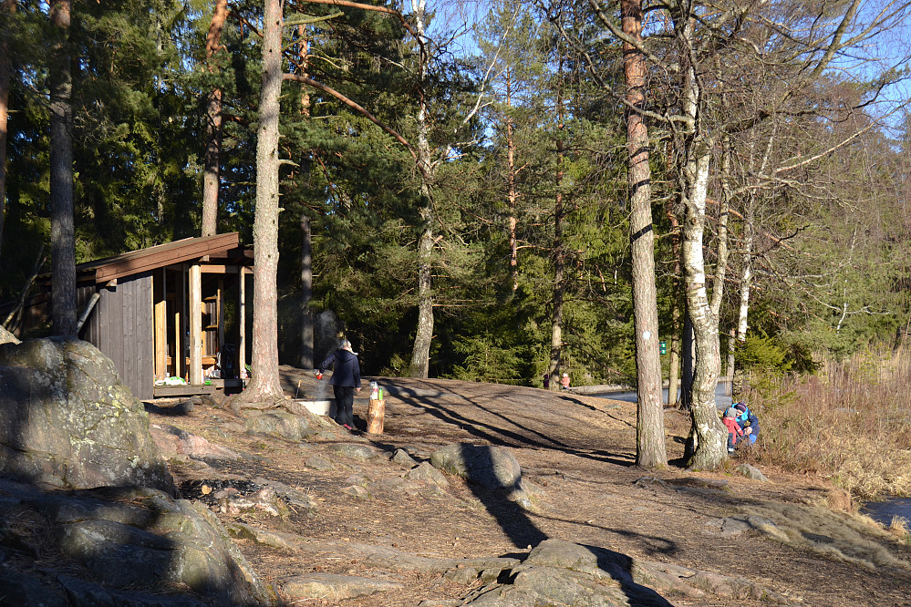 Gapahuken ved Hvitsteintjenn