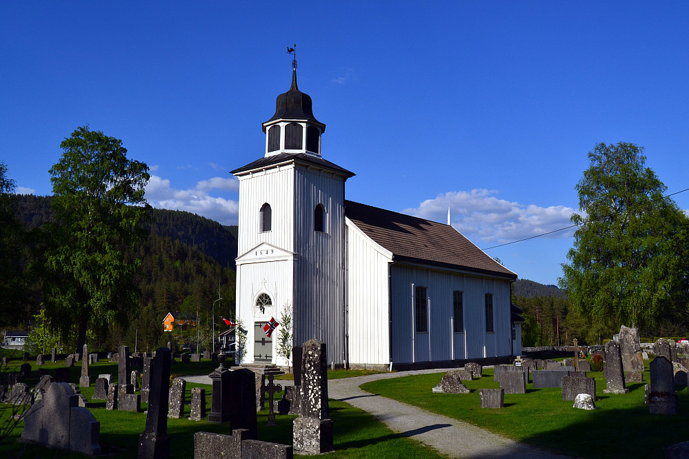 Gransherad kirke hvor jeg satt bilen