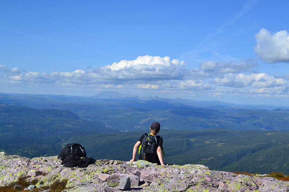 Fra Skorvetoppen mot Gaustatoppen
