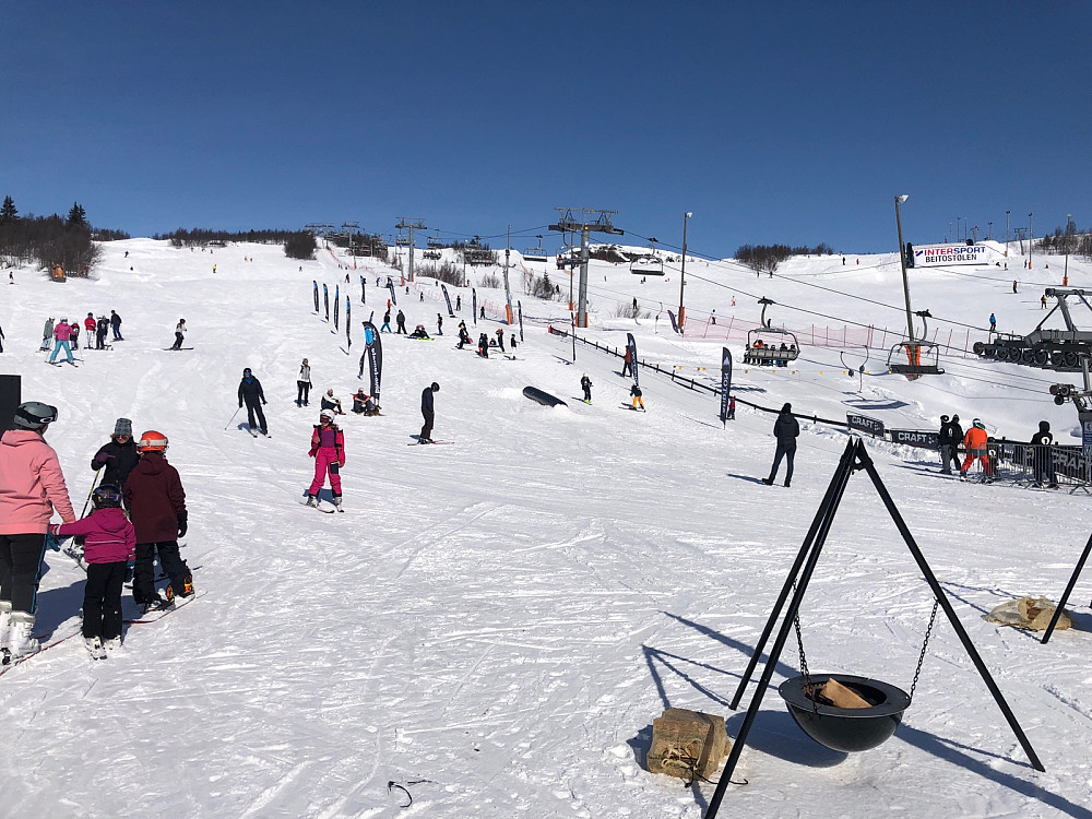 Vel nede i Beitostølen, og bunn av alpinbakkene.