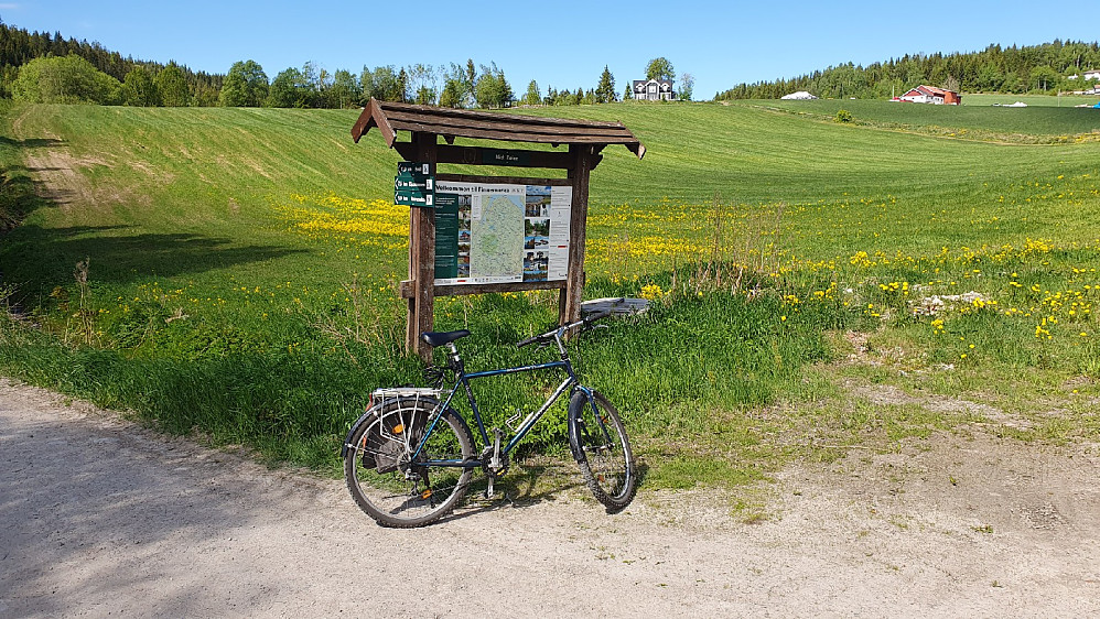 Infotavle ved Røyne gård