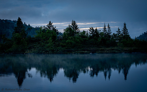 Morgengry ved camp