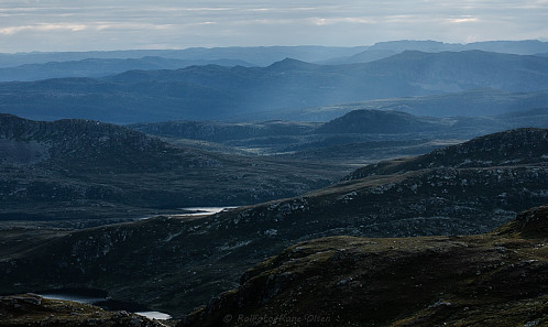 Strølys i kvelden sett fra Ranten