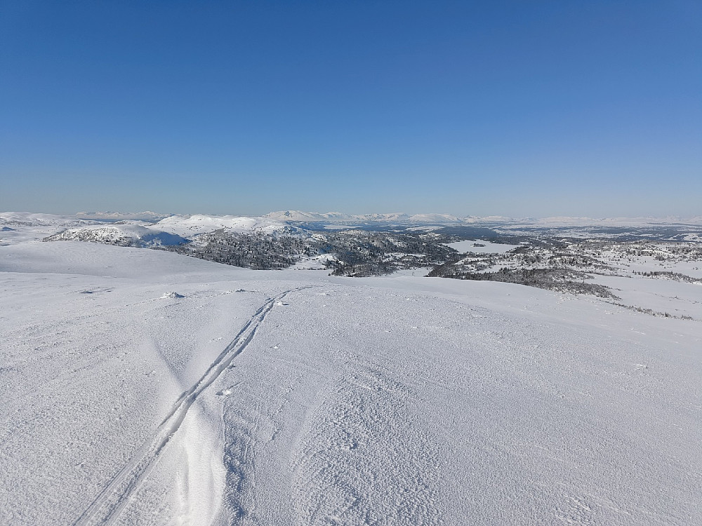 Hemsedalsfjell i det fjerne. Tatt på Hollastølsfjellet.