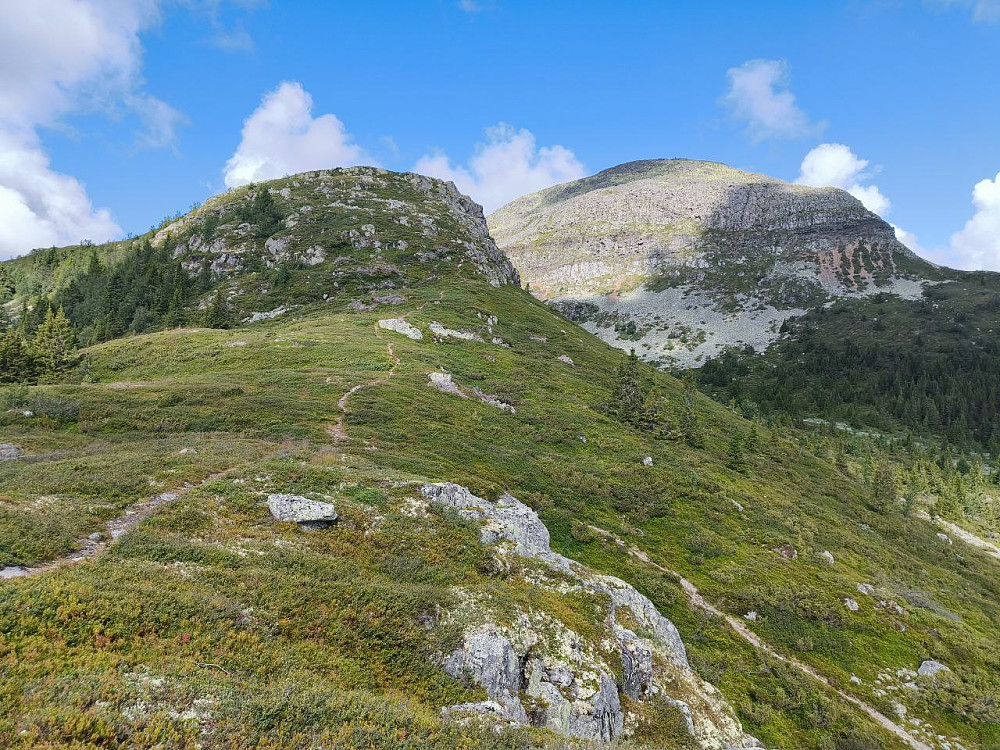 Tilbakeblikk på Kalvemellen, Rundemellen bak.