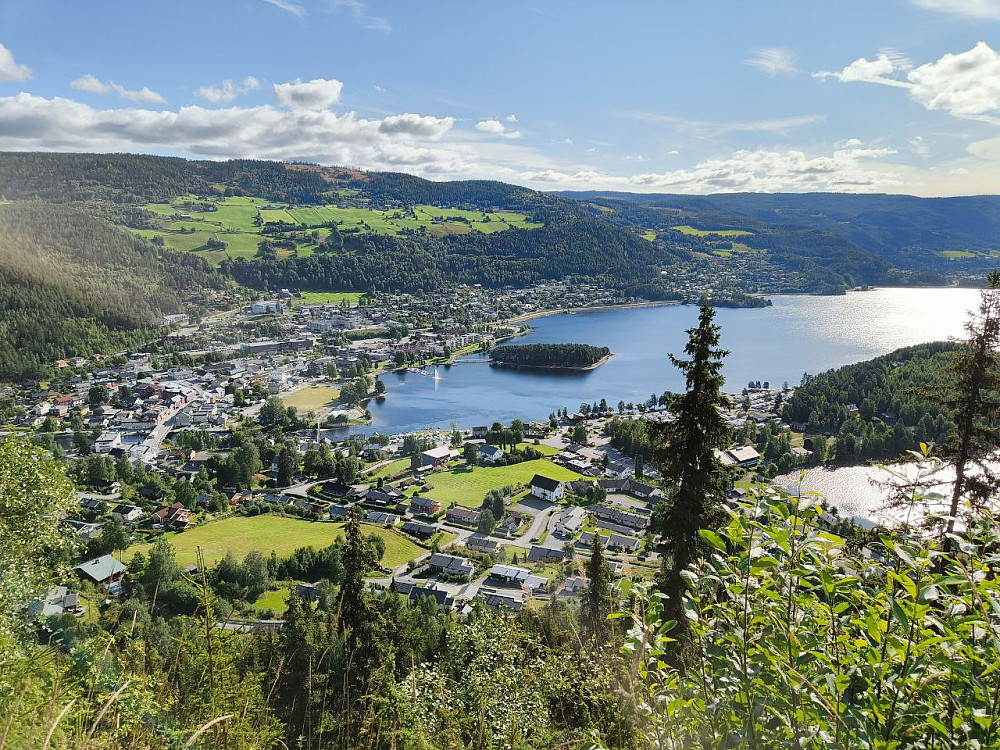 Utsikten var det ingenting å si på.