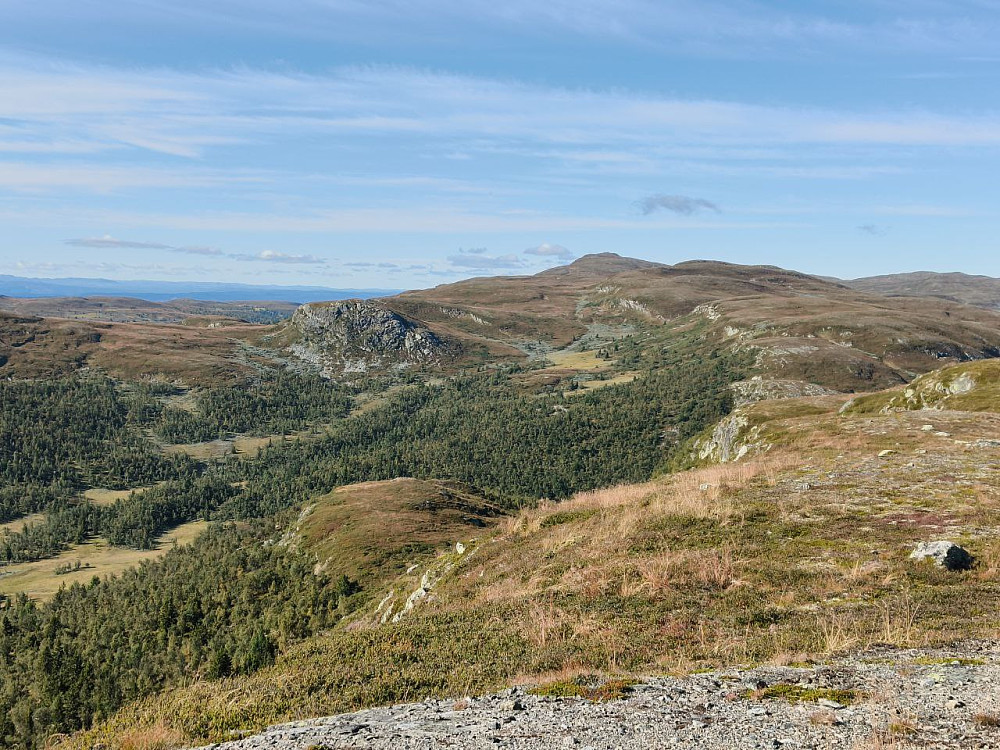 På toppen - mot Meitebekkfjellet.