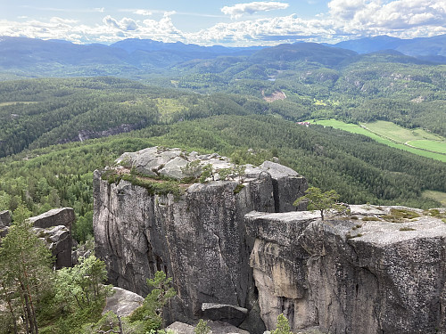 Gygrestolene sett fra topplatået