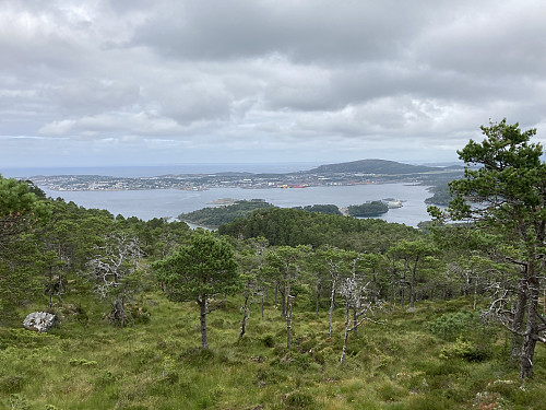 Fin utsikt fra stien mot Kristiansund og Kvernberget