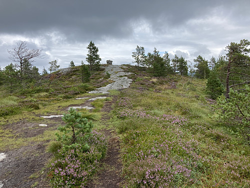 Snart oppe på Varden på Bergsøya