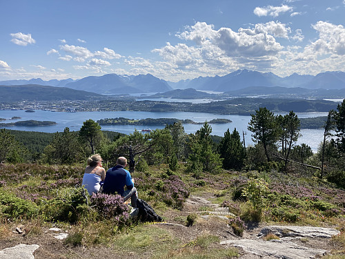 Flott utsikt mot sør fra Myklebosthornet