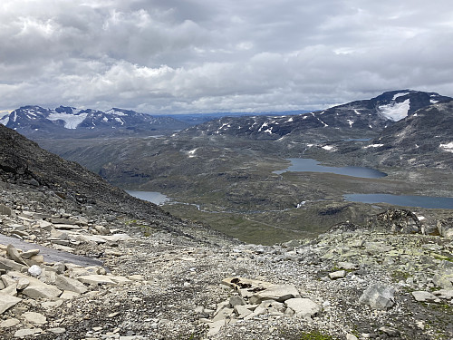 På vei oppover mot Semeltinden fra sørvest