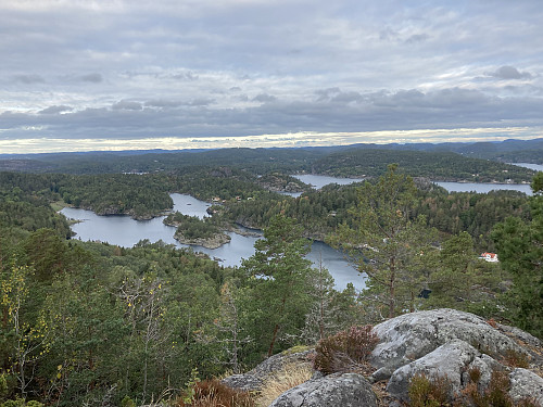 Utsikt mot nordvest fra Langøybratten