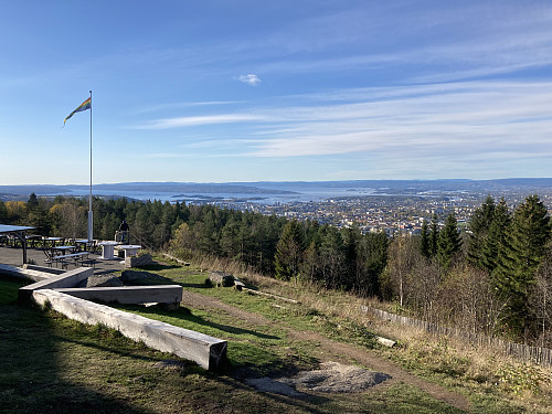 Utsikt fra Grefsenkollen over Oslo by