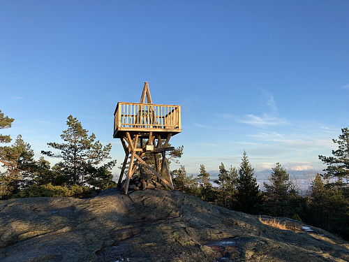 Stilig utsiktstårn på Moseidvarden i Vennesla!