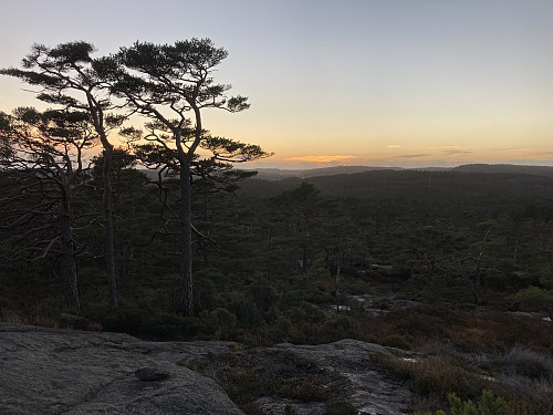 Solnedgang fra Hellerstønuten