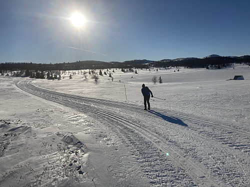 Jon i godt driv innover mot Såtanatten