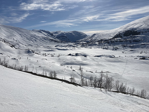 Fin utsikt over Upsetedalen på store deler av turen!