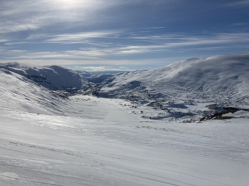 Upsetedalen retning vestover.