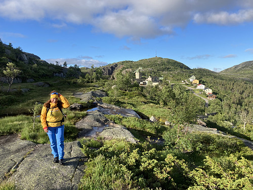 På vei opp fra Knaben gruver