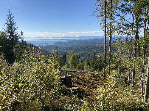 Fin utsikt mot nordvest fra traktorveien