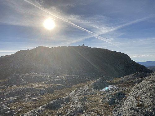 Snart på toppen av Steinfjellet