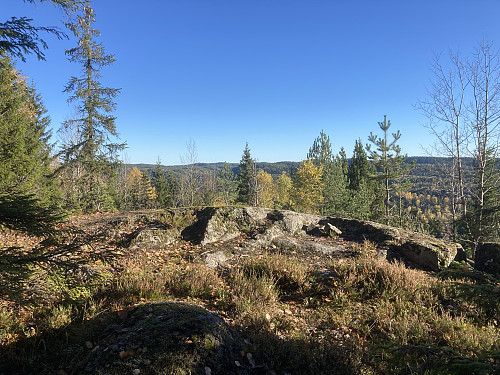 Utsiktspunktet øst for toppen på Damåsen