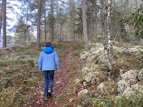På vei opp til Brattåsen
