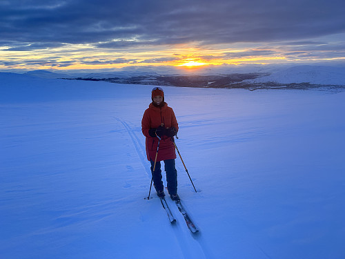 På vei opp fra løypedelet på Merrasletta