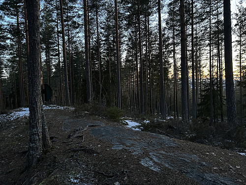 Brattåsen litt etter solnedgang