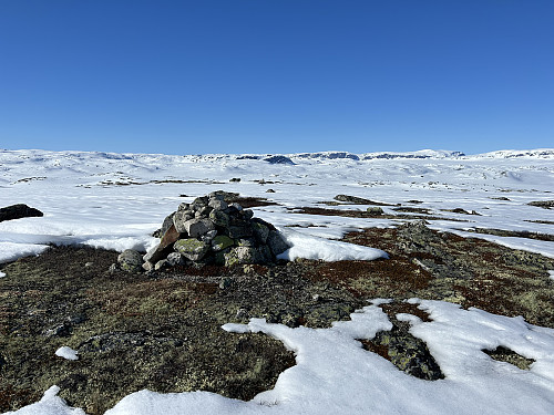 Fra toppen med Hallingskarvet i bakgrunnen