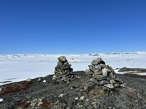 Utsikt fra Krækkjanuten med Hardangerjøkulen bak til venstre