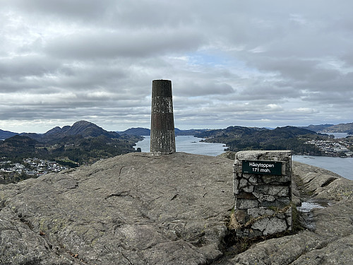 Håøytoppen 171 moh i Meland