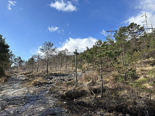 Turen til Beitelen er godt merket