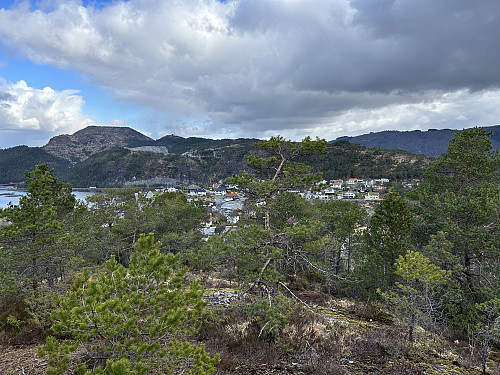 Utsikt fra Ådneskarhaugen 159 moh