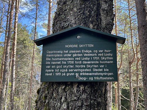 Den første kjentmannsposten var ved Nordre Skytten, en tidligere husmannsplass ved Losby.