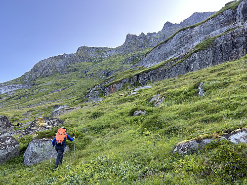 Her har vi akkurat startet fra p-plassen ved Innerfjorden.