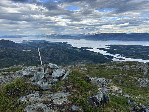 Utsikt fra Hårfjellet på Leka