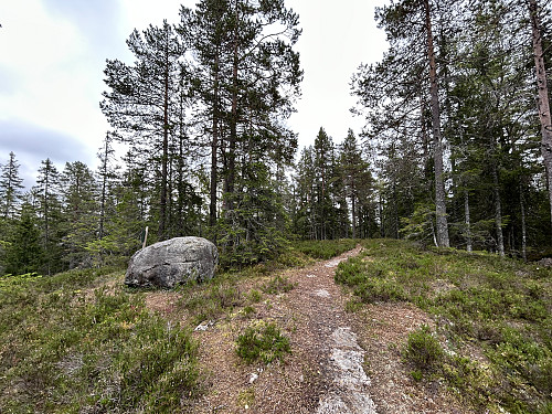 Kjentmannsposten var satt opp på sørtoppen på Kirkebyhøgda