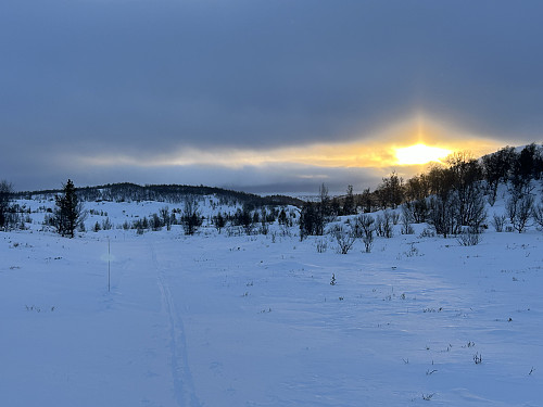Joda, vi fikk da et glimt av sola denne dagen også:)