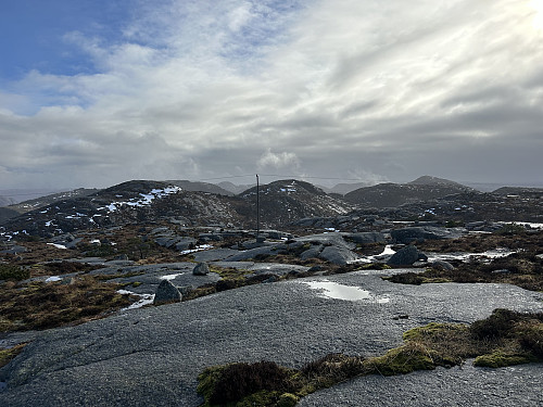 De to Sørafjelltoppene sett fra Lifjellet