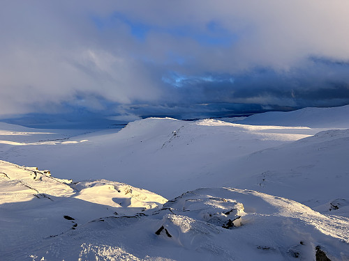 Søre Skorutberget sett fra Baksidevassberget