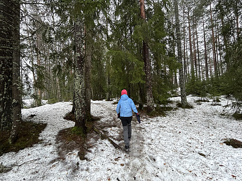 Kristian i godt driv på noe glatt underlag