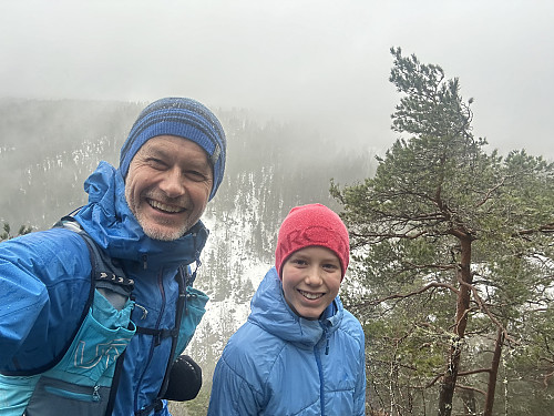 Selfie på utsiktspunktet på Vanakleiva