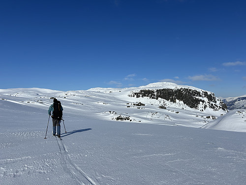 Endelig godt skiføre! Dagens første mål er innen rekkevidde