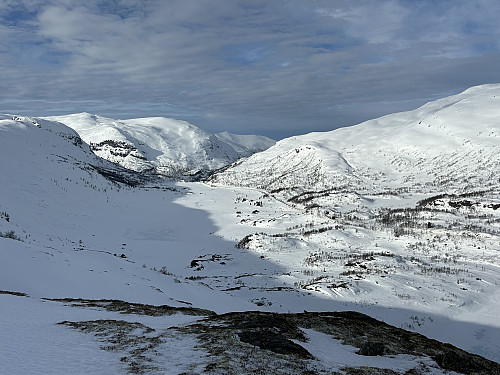 Utsikt vestover Raundalen/Upsetedalen