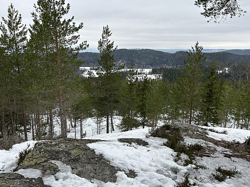 Utsiktspunktet nord for Bergeråsen.