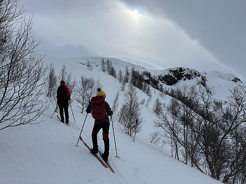 På vei opp fra Upsetedalen